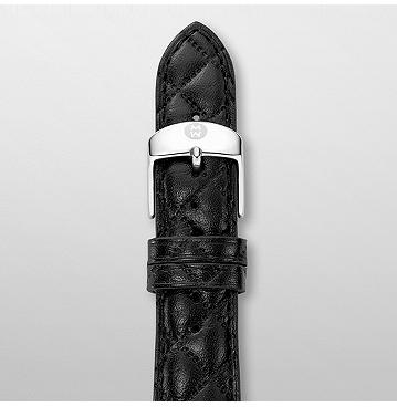 Pre-Owned Michele 20 mm Quilted Calfskin Strap 