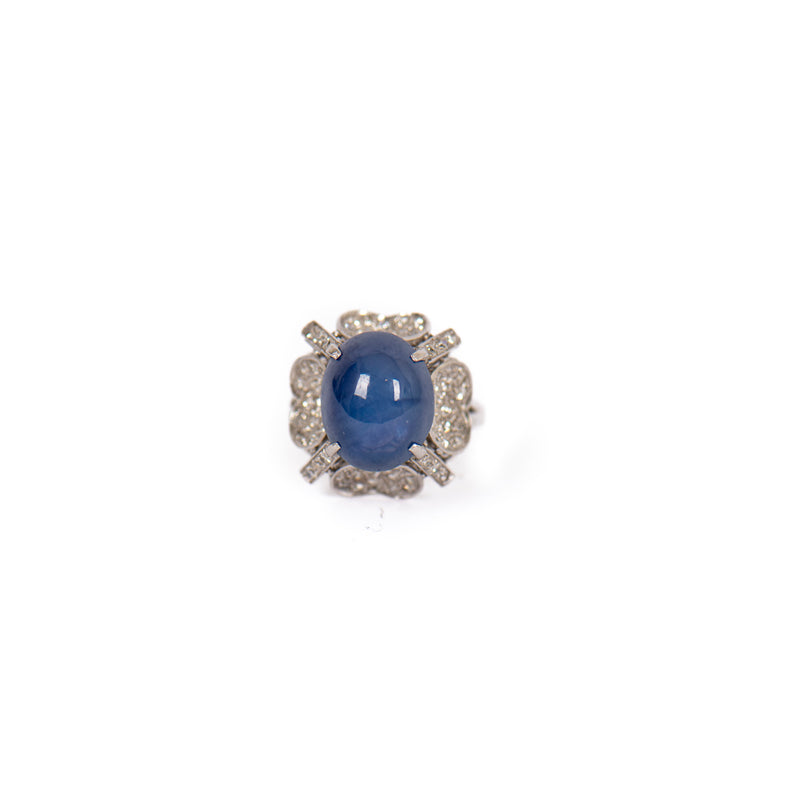 Pre-Owned Star Sapphire and Diamond Ring | STORE 5a Luxury Preowned Goods
