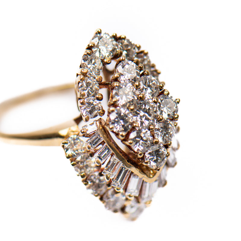 Pre-Owned Diamond Cluster Ring