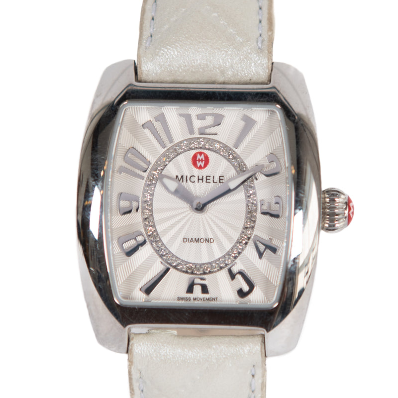 Pre-owned Michele Urban Mini Diamond Watch