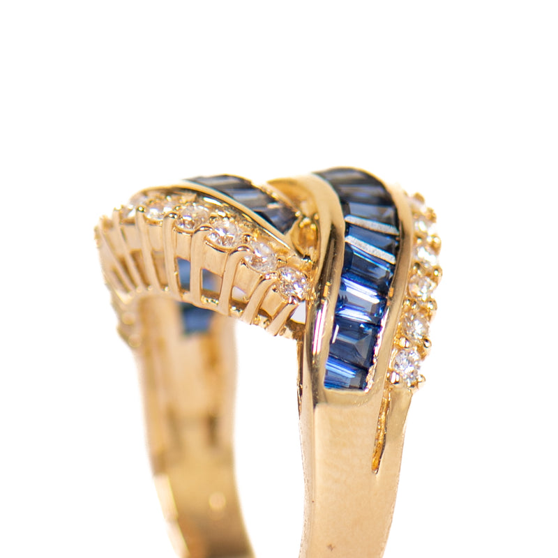 Pre-Owned Sapphire & Diamond Ring