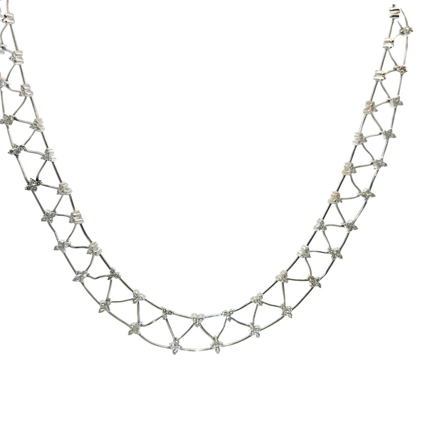 Pre-Owned Jose Hess Diamond Necklace