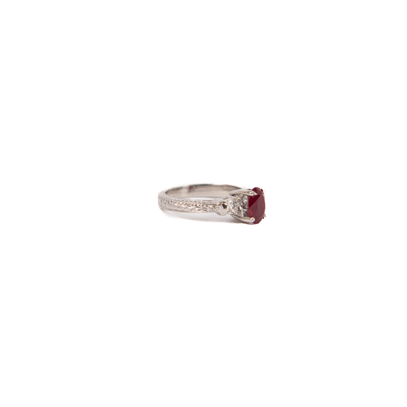 Pre-Owned Ruby and Diamond Ring