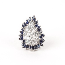 Pre-Owned Diamond and Sapphire Ring