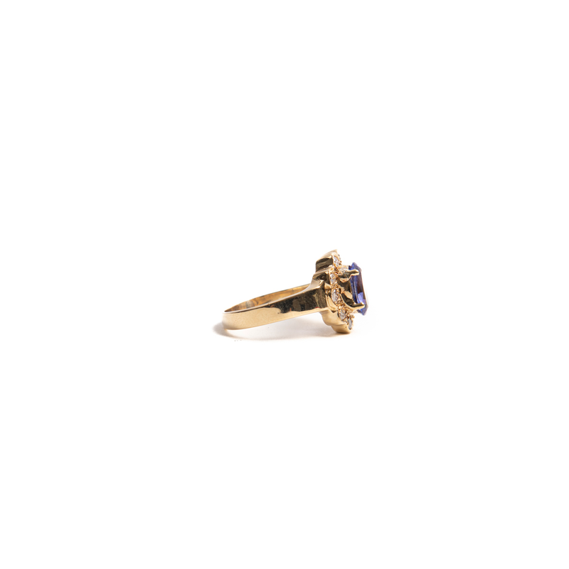Pre-Owned Tanzanite and Diamond Ring