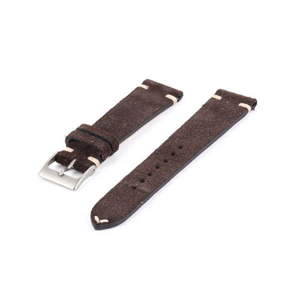 Chocolate Brown Suede Watch Strap