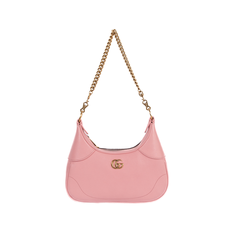 Aphrodite medium shoulder bag in light pink leather