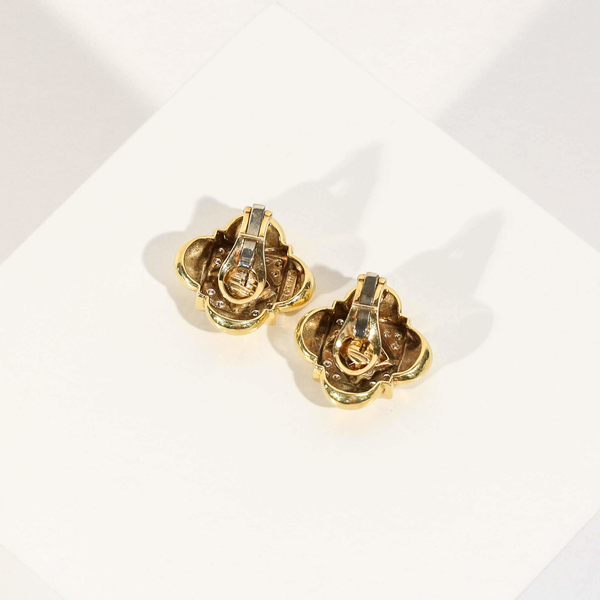Pre-Owned Citrine and Diamond Earrings