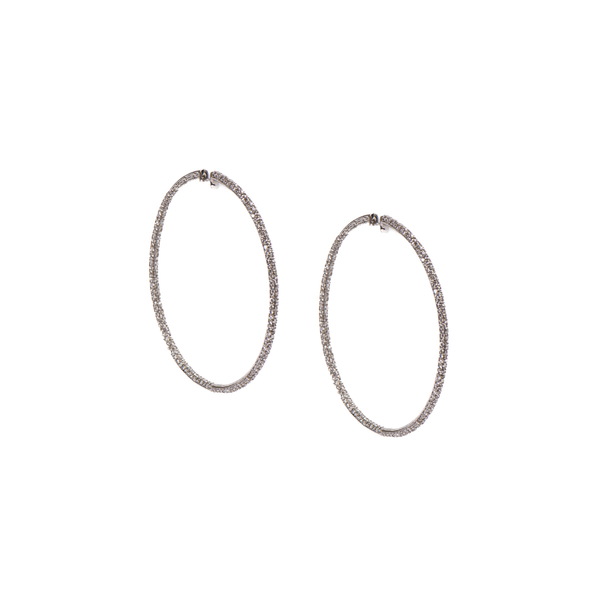 Pre-Owned Diamond Hoop Earrings