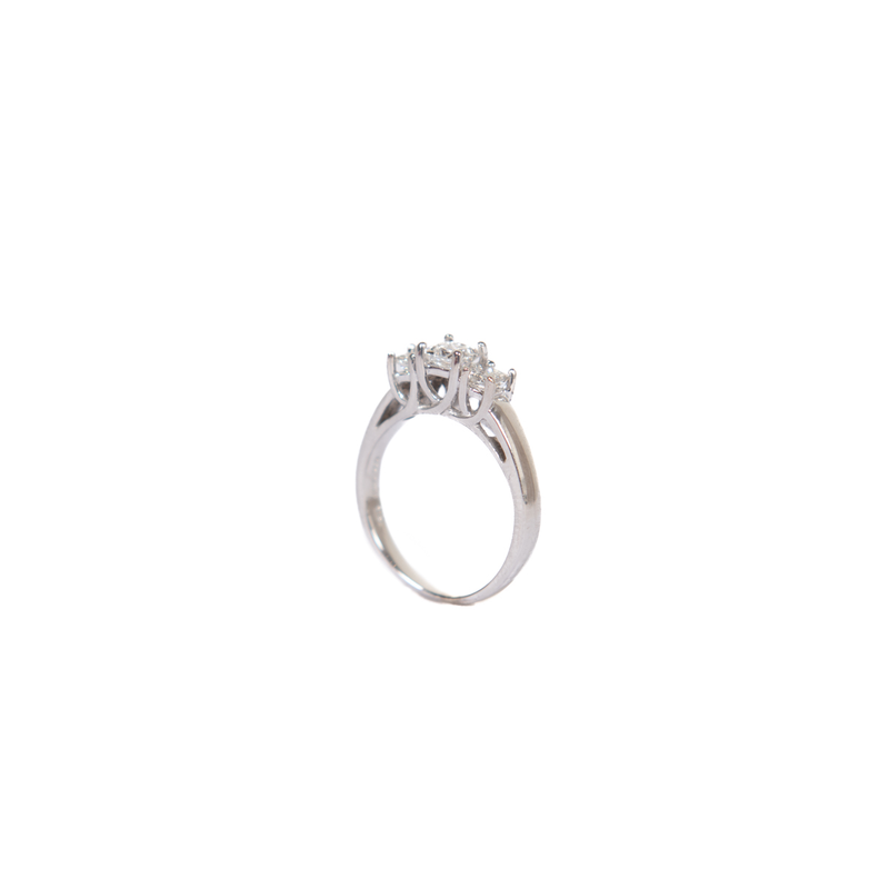 Pre-Owned Three-Stone Diamond Engagement Ring