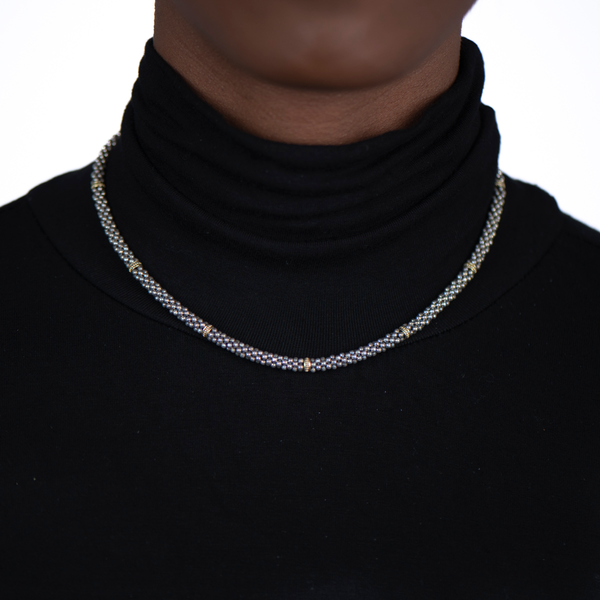 Pre-Owned Lagos Signature Caviar Mini Rope Necklace