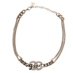 Chanel Women's Pre-Loved Mini Crystal CC Pendant Necklace