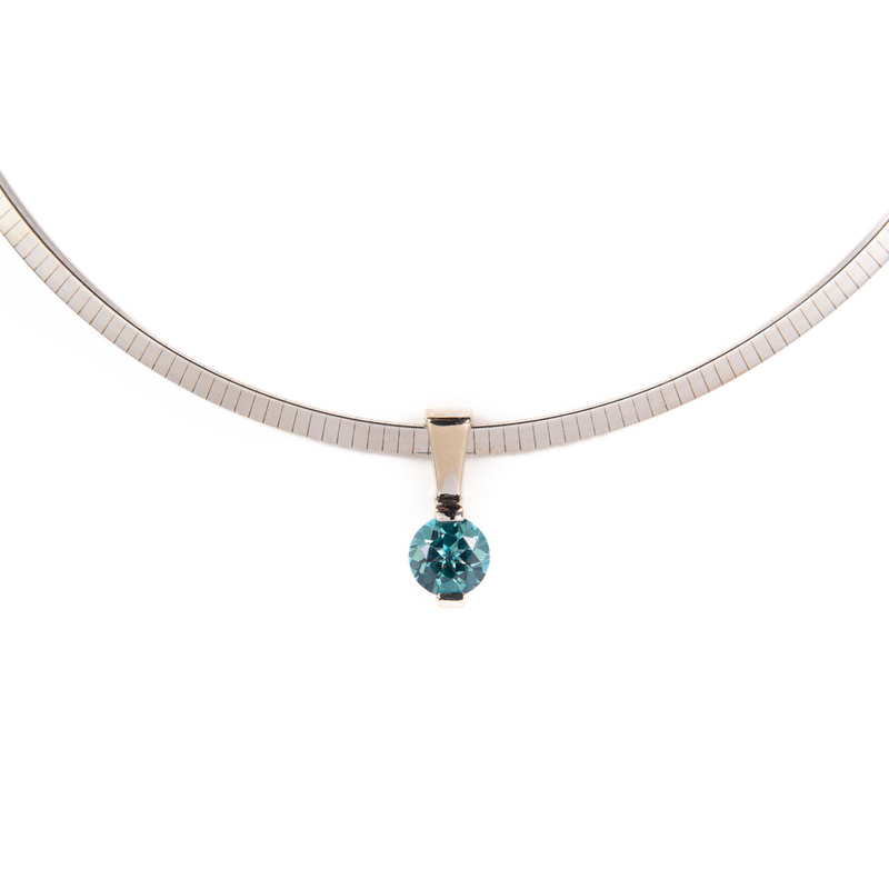 Pre-Owned Blue Topaz Necklace