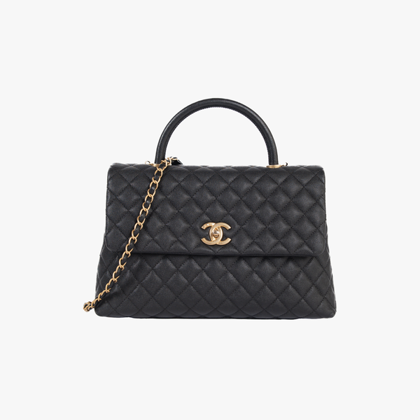 Pre-Owned Chanel Large Caviar Coco Handle Bag