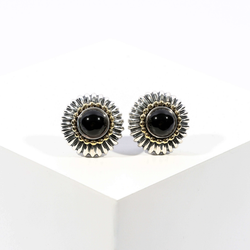 Pre-Owned Lagos Black Onyx Caviar Earrings