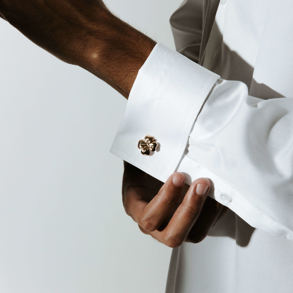 Pre-Owned Alfred Dunhill Four Leaf Clover Cufflinks