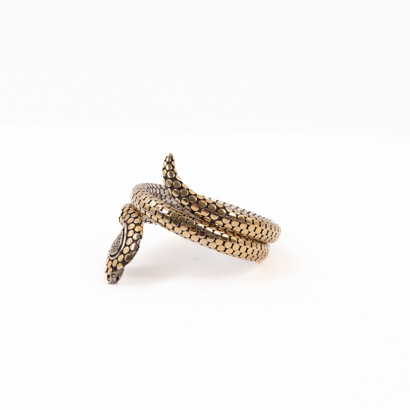 Pre-Owned John Hardy Diamond Coil Cobra Bracelet