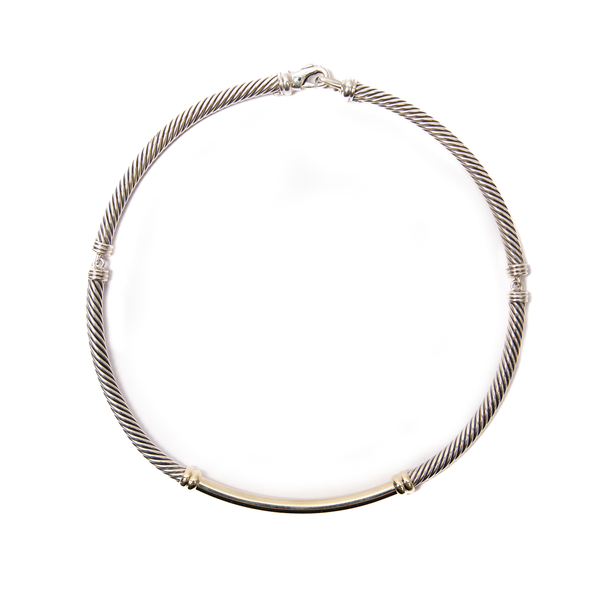 David yurman two tone 2025 necklace