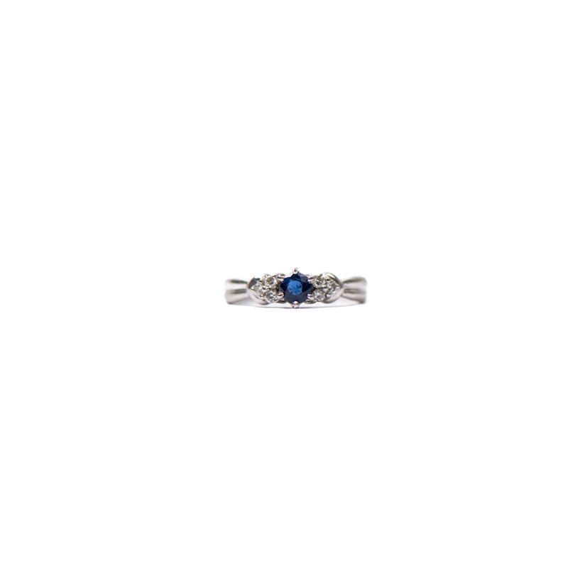 Pre-Owned Sapphire and Diamond Ring