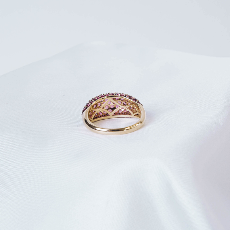 Pre-Owned Pink Sapphire Dome Ring