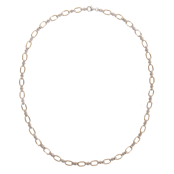 Pre-Owned Two-Tone Link Necklace