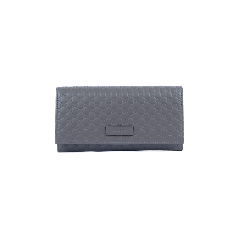 Pre-Owned Gucci Microguccissa GG Continental Flap Wallet