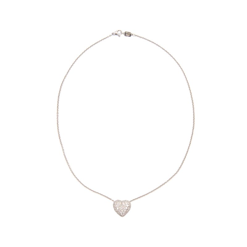 Pre-Owned Kwiat Diamond Heart Necklace