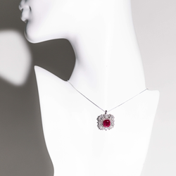 Pre-Owned Ruby and Diamond Convertible Pendant Ring