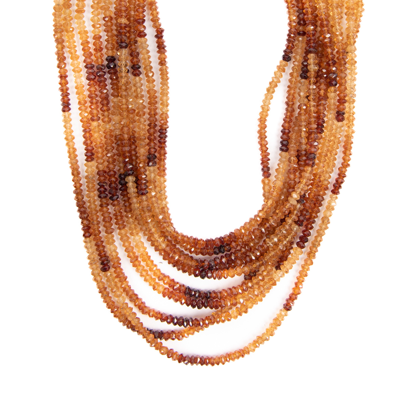 Pre-Owned Ten-Strand Citrine Bead Statement Necklace
