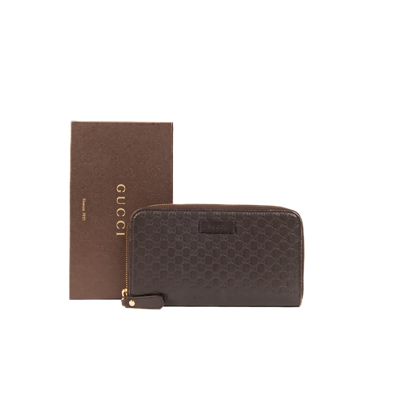 Pre-Owned Gucci Microguccissima Long Wallet