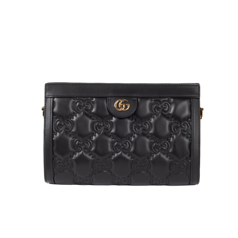 GG Matelasse Leather Tote Bag in Black - Gucci