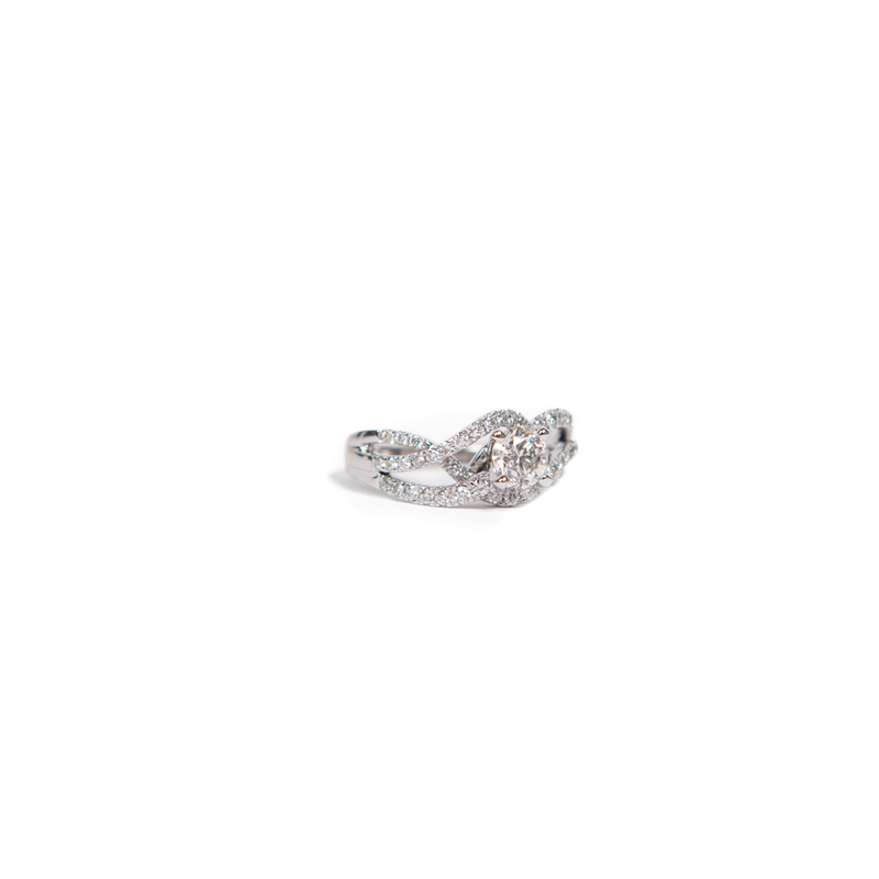 Pre-Owned Diamond Twist Engagement Ring