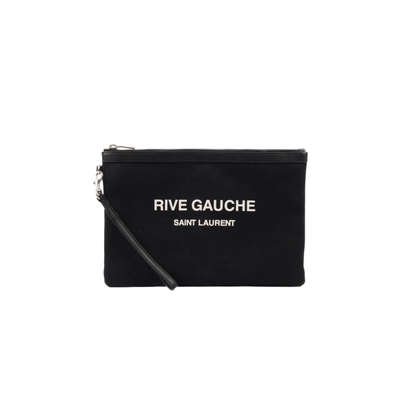 Pre-Owned Yves Saint Laurent Rive Gauche Zippered Pouch
