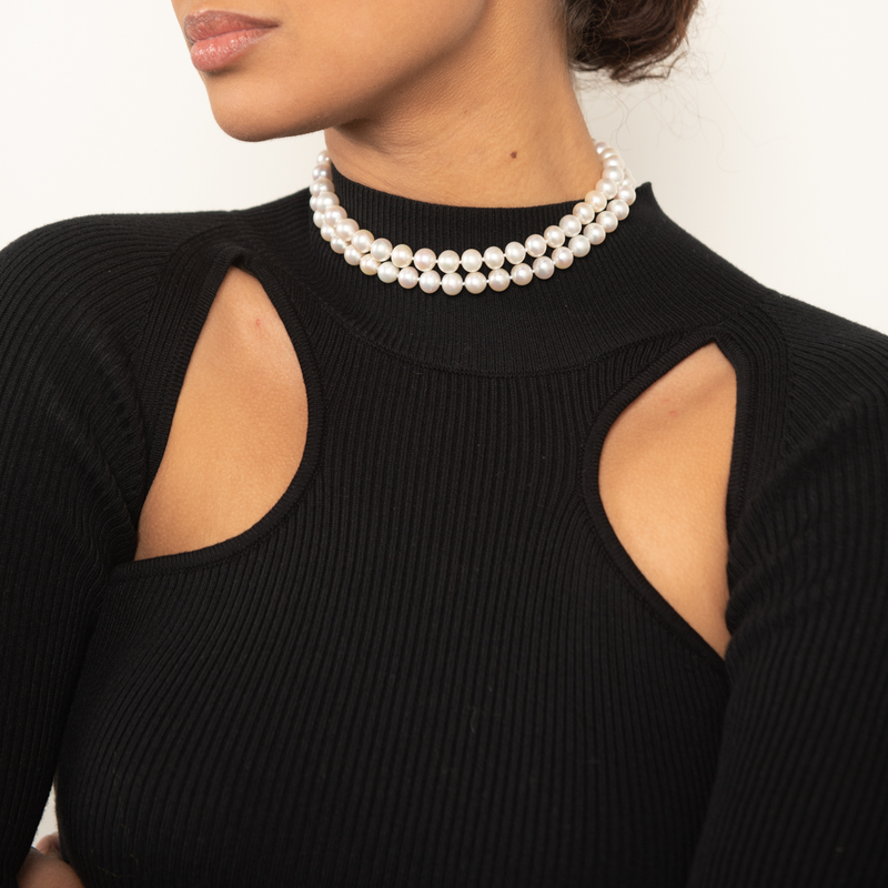 Pre-owned Pearl and Diamond Strand