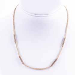 Pre-Owned Brown Diamond Station Necklace
