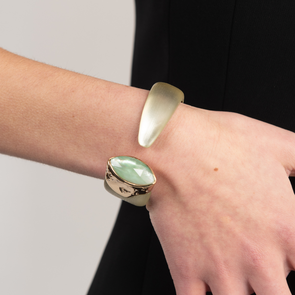 Pre-Owned Alexis Bittar Lucite Hinged Statement Cuff