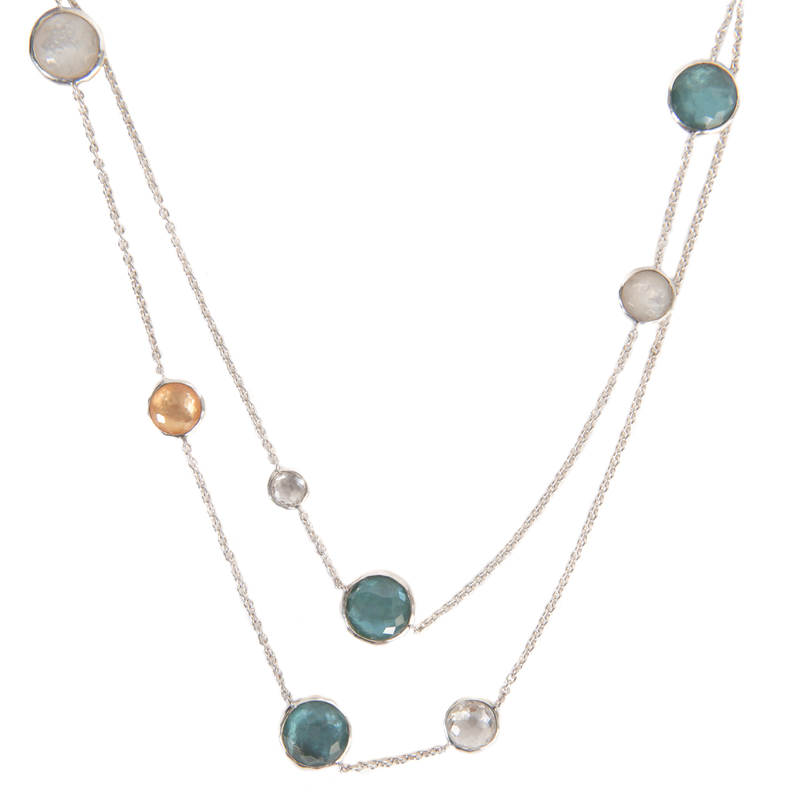 Pre-Owned Ippolita Long Rock Candy 10-Station Necklace