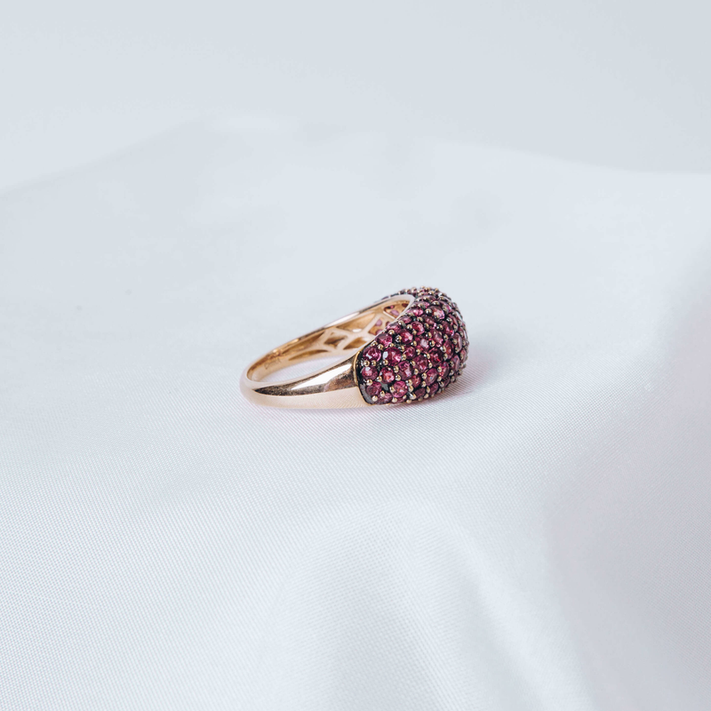 Pre-Owned Pink Sapphire Dome Ring