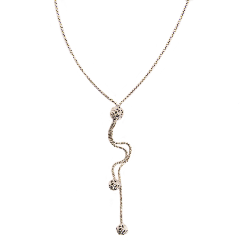 Pre-Owned Charles Krypell Scroll Toggle Lariat Necklace