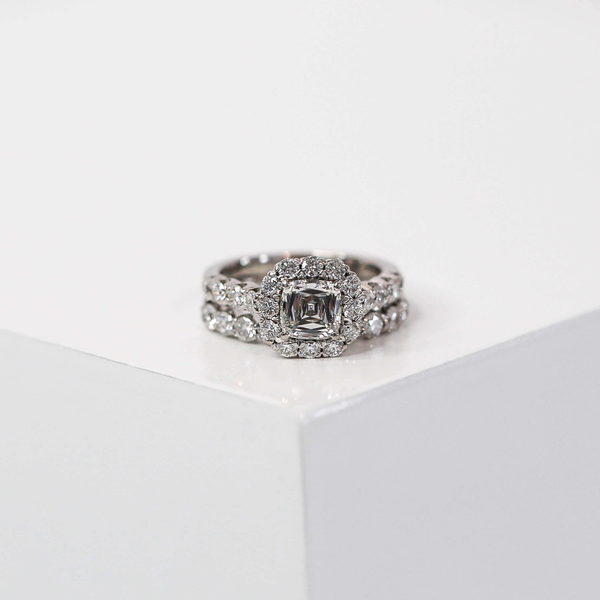 Pre-Owned Christopher Designs Diamond Bridal Set