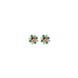 Pre-Owned Emerald and Diamond Earring Jackets