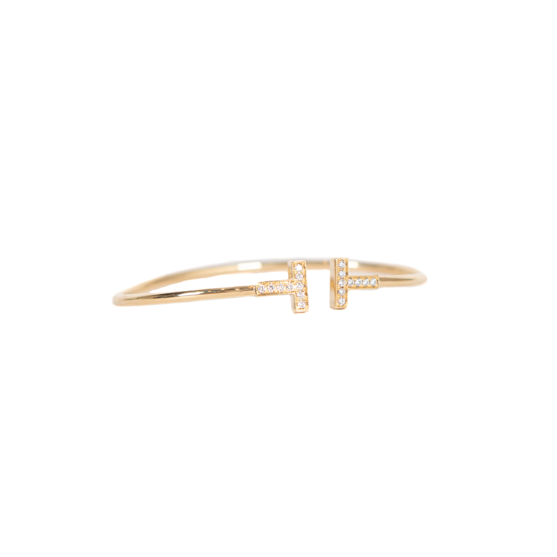Tiffany & Co. T Wide Wire Rose Gold Bracelet – Wrist Aficionado