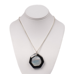 Pre-Owned Ippolita Mother of Pearl and Black Ceramic Necklace